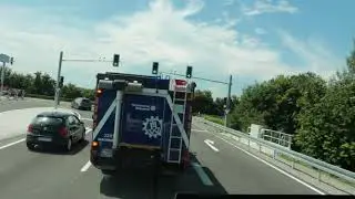 THW Kolonnenfahrt über die Autobahn A5 zwischen Achern und Lahr - Teil 3 von 3