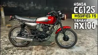 Honda CG125 modified to Yamaha RX100 in Bangladesh