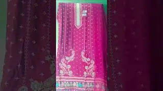 Muslin Shimar Suit with real mirror work and shiffon Dupatta at 999 #fashion #suit #shorts