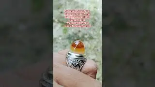 Sulaiman puser bumi kristal cincin batu akik natural