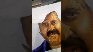 Coolie Rajinikanth Drawing 🔥 #shorts#krithik art world #trending #viral#art#coolie