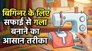 Perfect Neck Design Cutting and Stitching for Beginners | सफाई से गला बनाने का आसान तरीका #viral
