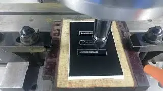 Name tags cutting method CNC milling machine v600 and how to CAM code running with chamfer tool