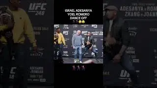 Israel Adesanya And yoel romero dance off #ufc #mma #dance #israeladesanya #funny #yoelromero #fyp