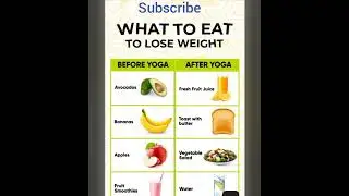 What To Eat To Lose Weight? | Yoga Foods Before And After