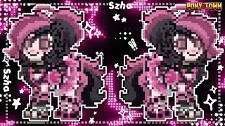 ✮⋆ Pony Town⋆˙ ∘₊✧Scene Girl style Skin Tutorial✧₊∘ &bull;&deg;Skin Ideas&deg;&bull; ⋆˙ by szha ⋆˙