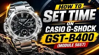 Как установить время на Casio G-Shock GST-B400