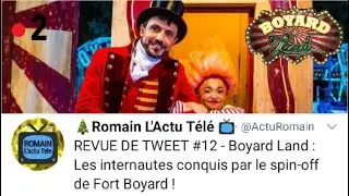 REVUE DE TWEET #12 - Boyard Land : Les internautes conquis par le spin off de Fort Boyard !
