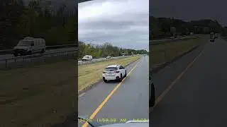 When the Left Lane Ends and Subaru Makes a New One 😂 #Subaru #BadDriver #HighwayFails #RoadIdiots