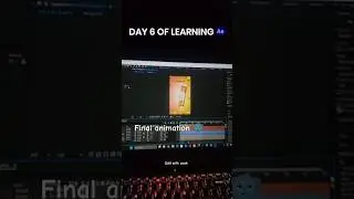 Day 06 🌚✨ learning after effect animation editing 🔥#shorts #ytshorts #animation #editing