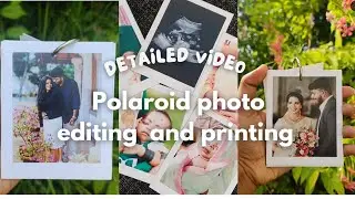 How to make Polaroid pictures without Instax|editing and printing tutorial #trendingvideo #polaroid