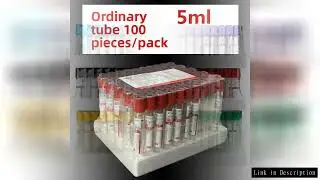 100/pcack Disposable Sterile Vacuum Blood Collection Tube EDTA Heparin Plain Tube Gel Serum Clot Act