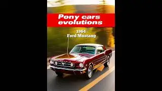 Pony cars evolution #car #ponycar #americancars #history