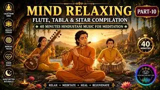 Mind Relaxing Flute, Tabla & Sitar Compilation Part 10 | 40 Minutes Hindustani Music for Meditation