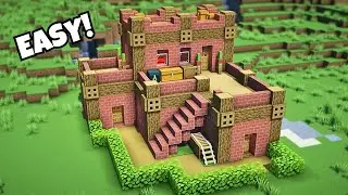 Minecraft: Brick 'n' Oak House Build (Tutorial) 🏡88
