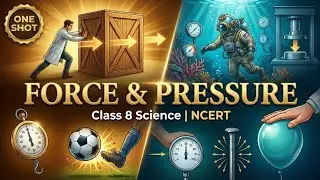 👉 Force & Pressure in 1 Video 🔥 | Class 8 Science NCERT | One Shot