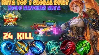 Legendary Miya Solo Rank Boost | MIYA Best Gold Land Marksman #miya #mobilelegends #mlbb #top1mlbb 