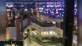 Riding the elevator on Carnival Liberty