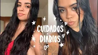 Rotina de autocuidado | aceitando meu cabelo ONDULADO | produtos capilar | skin care