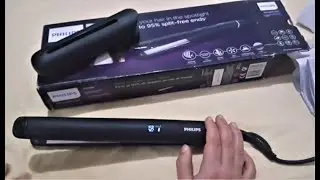 فتح صندوق مكوة الشعرphilips BHS677  مميزات وعيوب المكوة Unboxing Philips straight care BHS677