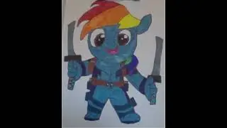 Rainbow Dash And Deadpool!