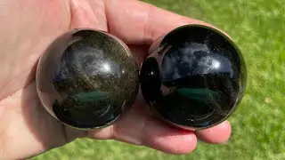Optical Phenomena to Enjoy with Gold sheen Obsidian Sphere|Bring in Sparkle with Gold Sheen Obsidian