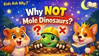 Why Have There Never Been Mole Dinosaurs? | Kids Ask Why? 🦖🌙 | Bedtime Story Inside🏰