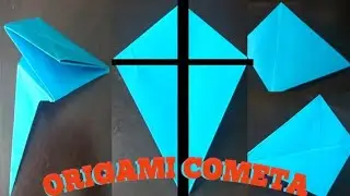 🔴COMETA DE ORIGAMI|FÁCIL DE HACER|EL ORIGAMI ME DIVIERTE 🦖🤩