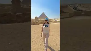 The great pyramids of Giza and the sphinx in Cairo. #shorts #egypt #cairo