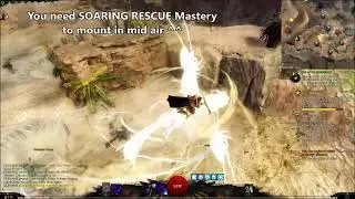 GW2 | TRICK - How to use SPRINGER Mount For GRIFFON LIFT OFF