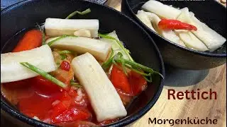 Rettich - sehr lecker #morgenküche #Rettich #radish
