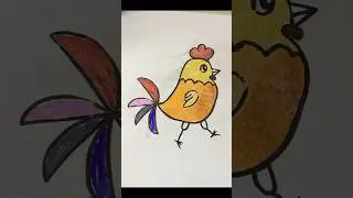 Easy drawing Rooster #trending #viral #drawing #shortsfeed #shorts #rooster