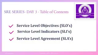 SRE in TAMIL - DAY 3 - SLA SLO SLI #sla #slo #sli