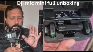 Dji mic mini full unboxing and full wirelwss attachment go pro hero 9 black