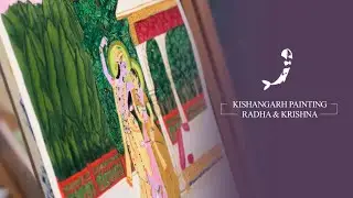 Radha Krishna painting using Gouache paint | Miniature painting from Kishangarh | easy step by step