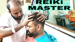 Reiki master head massage therapy | Relax your sleep time | ASMR massage | Indian barber