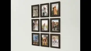 Minimalist 9-Frame Grid: Natural Oak, Alder & Pine | The Frame Depot