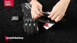 KEMIMOTO Heated Gloves Motorcycle Winter Moto Heated Gloves Warm Waterproof Rechargeable Heating The