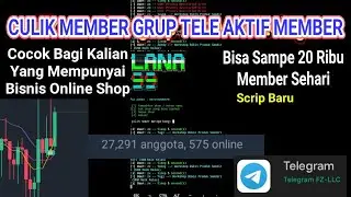 Telegram Scraper Get Unlimited Members Group |🔴| Cara Menambah Anggota Grup Telegram Terbaru