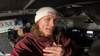 Hungover and Snowed in | Winter van life Lake Tahoe