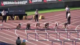 2013 Australian National Championships 100m hurdles - Shannon McCann, Brianna Beahan