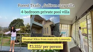Forest Trails , Saffron stay villa | 4- bedroom private pool villa | ₹3333/- per person #villa #view