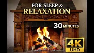 🔥Fireplace for Sleep | Real Crackling Sounds (No Music, 30 Minutes)🔥