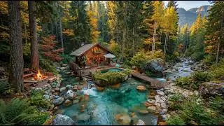 Tranquil Forest Cabin Escape | Calm Nature Sounds for Deep Relaxation