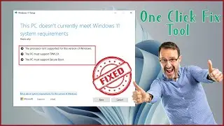 How to install Windows 11 on unsupported Processor/PC│ One click Tool