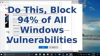 Do this, Block 94% of Windows Vulnerabilities
