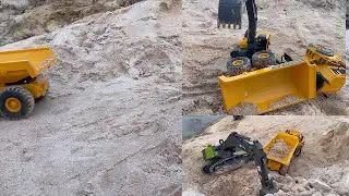 RC Excavator Construction Action &ndash; RC Dump Truck Hauling Dirt | RC Toys VN