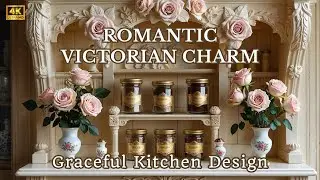Discover Elegance 🌸 Secrets of a Luxurious Victorian Kitchen with Creamy Rose Trim
