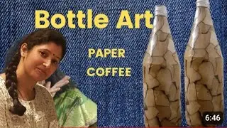 Bottle Art for home decor  || Bottle art using coffee in Hindi and English