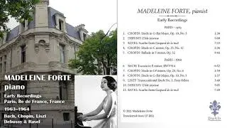 Madeleine Forte &ndash; Early Piano Recordings, Paris (1963&ndash;64)